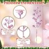 imageGeosar 30 Pieces Artificial Christmas Berry Picks with Snowflake Glitter Artificial Holly Berry Stems for Christmas Tree Ornaments Vases DIY Crafts Home Wedding Party Holiday DecorWhiteGlitter Pink
