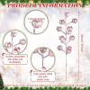 imageGeosar 30 Pieces Artificial Christmas Berry Picks with Snowflake Glitter Artificial Holly Berry Stems for Christmas Tree Ornaments Vases DIY Crafts Home Wedding Party Holiday DecorWhiteRose Gold