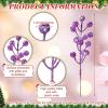 imageGeosar 30 Pieces Artificial Christmas Berry Picks with Snowflake Glitter Artificial Holly Berry Stems for Christmas Tree Ornaments Vases DIY Crafts Home Wedding Party Holiday DecorWhiteGlitter Purple
