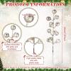 imageGeosar 30 Pieces Artificial Christmas Berry Picks with Snowflake Glitter Artificial Holly Berry Stems for Christmas Tree Ornaments Vases DIY Crafts Home Wedding Party Holiday DecorWhiteChampagne
