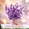 imageGeosar 30 Pieces Artificial Christmas Berry Picks with Snowflake Glitter Artificial Holly Berry Stems for Christmas Tree Ornaments Vases DIY Crafts Home Wedding Party Holiday DecorWhiteGlitter Purple