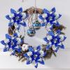 imageGeosar Glitter Christmas Poinsettia Artificial Xmas Flower Ornaments Flowers Decorations with Clips and Stems Glitter Poinsettia Christmas Tree Ornaments for Christmas Wedding Royal Blue36 PiecesRoyal Blue