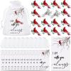 imageGeosar Set of 50 Memorial Cardinal Sign Pins Set Funeral Pocket Token Guardian Pocket Oil Dropped Cardinal Pins I Am with You Always Cards Organza Bags Religious PresentsFashionClassic