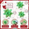 imageGeosar 36 Pcs Christmas Glitter Artificial Poinsettia Flowers Xmas Poinsettia Artificial Wedding Flowers Decorations Xmas Tree Ornaments with Clips for Party 6 Inch 4 Inch 3 InchRose GoldEmerald Green