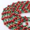 imageGeosar 6 Pcs Christmas Tree Bead Garland 9 Feet Twisted Beads Pearl Garland Red and Green Xmas Tree Bead for Christmas Party Fireplace Wreath Ornaments12
