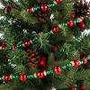 imageGeosar 6 Pcs Christmas Tree Bead Garland 9 Feet Twisted Beads Pearl Garland Red and Green Xmas Tree Bead for Christmas Party Fireplace Wreath Ornaments12