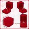 imageGeosar 70 Pcs Velvet Ring Boxes Bulk for Jewelry Display Wedding Ceremony Engagement Ring Box Earring Jewelry Display Case for Wedding Christmas Birthday Anniversary Proposal 212 x 2 x 2 Inch