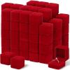 imageGeosar 70 Pcs Velvet Ring Boxes Bulk for Jewelry Display Wedding Ceremony Engagement Ring Box Earring Jewelry Display Case for Wedding Christmas Birthday Anniversary Proposal 212 x 2 x 2 Inch