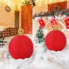 imageGeosar 2 Pcs 24 Inch Giant Glitter Inflatable Christmas Balls Large Outdoor Tinsel Sequin Glitter Inflatable Balls Blow up Xmas Red Ornaments for Yards Porches Garden Holiday Decorations