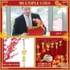 imageGeosar 12 Pcs Chinese New Year Decorations 2026 Horse Feng Shui Lucky Charms with Red Tassels ampamp Chinese Coins Knots Lunar New Year Ornaments for Wealth ampamp Good Luck Horse Copper Coins12