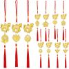 imageGeosar 12 Pcs Chinese New Year Decorations 2026 Horse Feng Shui Lucky Charms with Red Tassels ampamp Chinese Coins Knots Lunar New Year Ornaments for Wealth ampamp Good Luck Horse Copper Coins12
