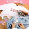 image:image104 Pcs Letter Patch Iron on Chenille AZ Repair Alphabet Applique Patches Embroidered Letter Sew on with Gold Border for Bags Shirts315Purple White Pink BluePurple White Pink Blue