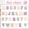 image:image104 Pcs Letter Patch Iron on Chenille AZ Repair Alphabet Applique Patches Embroidered Letter Sew on with Gold Border for Bags Shirts315Purple White Pink BluePurple White Pink Blue