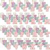 image:image104 Pcs Letter Patch Iron on Chenille AZ Repair Alphabet Applique Patches Embroidered Letter Sew on with Gold Border for Bags Shirts315Purple White Pink BluePurple White Pink Blue