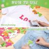 image:image104 Pcs Letter Patch Iron on Chenille AZ Repair Alphabet Applique Patches Embroidered Letter Sew on with Gold Border for Bags Shirts315Purple White Pink BlueFresh Color