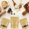 image:imageGeosar 450 Pcs Stand up Kraft Pouches with Window 6 x 9 Inch Kraft Paper Sealable Pouches with Notch Heat Sealable Resealable Bags for Small Business Zipper Food Storage for Packaging Snacks7 x 10 Inch