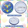 image:image60 Pcs Bulk Autism Awareness Buttons Autism Awareness Heart Colorful Puzzle Buttons Pins Colorful Puzzle Ribbon Kid Child Pattern Button Pins for Autism Awareness Theme Favor