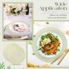 image:imageGeosar 100 Pcs Disposable Paper Placemats Cotton Woven Look 13 Round Placemats Rustic Disposable Table Pads Bulk for Dining Table Decoration Birthday Wedding Bridal Baby Shower Party Dusty BlueLight Green