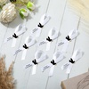 image:image50 Pcs Dove Funeral Ribbons Memorial Ribbon Funeral Pins Classic Memorial Service Respect Ribbon Bow with Safety Pins and Dove for Mourning Remembrance Day Event PinkWhite
