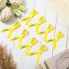image:image50 Pcs Dove Funeral Ribbons Memorial Ribbon Funeral Pins Classic Memorial Service Respect Ribbon Bow with Safety Pins and Dove for Mourning Remembrance Day Event PinkYellow