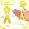 image:image50 Pcs Dove Funeral Ribbons Memorial Ribbon Funeral Pins Classic Memorial Service Respect Ribbon Bow with Safety Pins and Dove for Mourning Remembrance Day Event PinkYellow