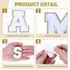 image:imageGeosar 156 Pieces Self Adhesive Chenille Letter Patches Az Gold Iron on Letters Embroidered Trimmed Preppy Alphabet Patches for Party Gifts Clothing DIY Repairing Craft FabricPinkWhite