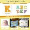 image:imageGeosar 156 Pieces Self Adhesive Chenille Letter Patches Az Gold Iron on Letters Embroidered Trimmed Preppy Alphabet Patches for Party Gifts Clothing DIY Repairing Craft FabricPinkMulticolor
