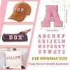 image:imageGeosar 156 Pieces Self Adhesive Chenille Letter Patches Az Gold Iron on Letters Embroidered Trimmed Preppy Alphabet Patches for Party Gifts Clothing DIY Repairing Craft FabricPinkPink