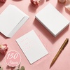 image:imageGeosar 50 Sheet Linen Cardstock Invitation Cardstock Heavyweight Printer Paper 92lb 250gsm Index Cards for Printer Cover Postcards Blank Flash Note Greeting 85 x 11 inBeigeWhite