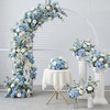 image:imageGeosar 16 Bundles Artificial Peonies Flowers Fake Silk Peony Bouquet Faux Peonies Flowers Bulk for Decoration Vase Floral Arrangements Wedding Party Table Royal BlueWhiteBlue white