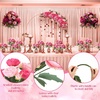 image:imageGeosar 16 Bundles Artificial Peonies Flowers Fake Silk Peony Bouquet Faux Peonies Flowers Bulk for Decoration Vase Floral Arrangements Wedding Party Table Royal BlueWhiteRose Pink  Light Pink
