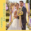 image:imageGeosar 16 Bundles Artificial Peonies Flowers Fake Silk Peony Bouquet Faux Peonies Flowers Bulk for Decoration Vase Floral Arrangements Wedding Party Table Royal BlueWhitePurple  Yellow  16 Bundles