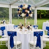 image:imageGeosar 16 Bundles Artificial Peonies Flowers Fake Silk Peony Bouquet Faux Peonies Flowers Bulk for Decoration Vase Floral Arrangements Wedding Party Table Royal BlueWhiteRoyal Blue white