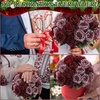 image:imageGeosar 16 Bundles Artificial Peonies Flowers Fake Silk Peony Bouquet Faux Peonies Flowers Bulk for Decoration Vase Floral Arrangements Wedding Party Table Royal BlueWhiteWine Red  Gray
