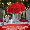 image:imageGeosar 16 Bundles Artificial Peonies Flowers Fake Silk Peony Bouquet Faux Peonies Flowers Bulk for Decoration Vase Floral Arrangements Wedding Party Table Royal BlueWhiteBright Red