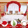 image:imageGeosar 16 Bundles Artificial Peonies Flowers Fake Silk Peony Bouquet Faux Peonies Flowers Bulk for Decoration Vase Floral Arrangements Wedding Party Table Royal BlueWhiteBright Red