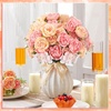 image:imageGeosar 16 Bundles Artificial Peonies Flowers Fake Silk Peony Bouquet Faux Peonies Flowers Bulk for Decoration Vase Floral Arrangements Wedding Party Table Royal BlueWhitePink  Yellow