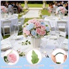 image:imageGeosar 16 Bundles Artificial Peonies Flowers Fake Silk Peony Bouquet Faux Peonies Flowers Bulk for Decoration Vase Floral Arrangements Wedding Party Table Royal BlueWhiteLight Pink  Light Blue