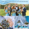 image:imageGeosar 16 Bundles Artificial Peonies Flowers Fake Silk Peony Bouquet Faux Peonies Flowers Bulk for Decoration Vase Floral Arrangements Wedding Party Table Royal BlueWhiteBlue