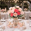 image:imageGeosar 16 Bundles Artificial Peonies Flowers Fake Silk Peony Bouquet Faux Peonies Flowers Bulk for Decoration Vase Floral Arrangements Wedding Party Table Royal BlueWhiteMixed Pink