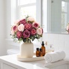 image:imageGeosar 16 Bundles Artificial Peonies Flowers Fake Silk Peony Bouquet Faux Peonies Flowers Bulk for Decoration Vase Floral Arrangements Wedding Party Table Royal BlueWhiteDusty Pink dusty Rose