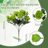 image:imageGeosar 16 Bundles Artificial Peonies Flowers Fake Silk Peony Bouquet Faux Peonies Flowers Bulk for Decoration Vase Floral Arrangements Wedding Party Table Royal BlueWhiteOlive Green