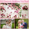 image:imageGeosar 16 Bundles Artificial Peonies Flowers Fake Silk Peony Bouquet Faux Peonies Flowers Bulk for Decoration Vase Floral Arrangements Wedding Party Table Royal BlueWhiteRose Pink  Light Pink