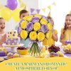 image:imageGeosar 16 Bundles Artificial Peonies Flowers Fake Silk Peony Bouquet Faux Peonies Flowers Bulk for Decoration Vase Floral Arrangements Wedding Party Table Royal BlueWhitePurple  Yellow  16 Bundles