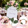 image:imageGeosar 16 Bundles Artificial Peonies Flowers Fake Silk Peony Bouquet Faux Peonies Flowers Bulk for Decoration Vase Floral Arrangements Wedding Party Table Royal BlueWhiteDusty Rose  Champagne Pink