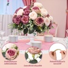 image:imageGeosar 16 Bundles Artificial Peonies Flowers Fake Silk Peony Bouquet Faux Peonies Flowers Bulk for Decoration Vase Floral Arrangements Wedding Party Table Royal BlueWhiteDusty Pink  Dusty Rose