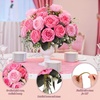 image:imageGeosar 16 Bundles Artificial Peonies Flowers Fake Silk Peony Bouquet Faux Peonies Flowers Bulk for Decoration Vase Floral Arrangements Wedding Party Table Royal BlueWhitePink