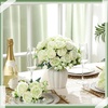 image:imageGeosar 16 Bundles Artificial Peonies Flowers Fake Silk Peony Bouquet Faux Peonies Flowers Bulk for Decoration Vase Floral Arrangements Wedding Party Table Royal BlueWhiteGreen