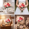 image:imageGeosar 16 Bundles Artificial Peonies Flowers Fake Silk Peony Bouquet Faux Peonies Flowers Bulk for Decoration Vase Floral Arrangements Wedding Party Table Royal BlueWhiteMixed Pink