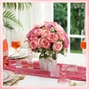 image:imageGeosar 16 Bundles Artificial Peonies Flowers Fake Silk Peony Bouquet Faux Peonies Flowers Bulk for Decoration Vase Floral Arrangements Wedding Party Table Royal BlueWhitePink Lavender